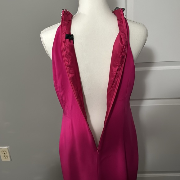 Fuchsia Color dress - Carmen Marc Valvo- size 12 - Picture 6 of 7
